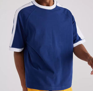 Fabricant de vêtements – T-shirts unisexes pour hommes 100 % coton, coupe ample, couleur unie, blocs de couleur - Product Image 1