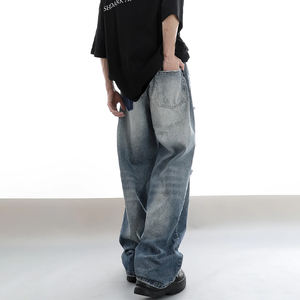 กางเกงยีนส์ขายาวสำหรับผู้ชายกางเกงทรงตรงขากระดิ่งสไตล์วินเทจทรงหลวมใส่สบายแบบดั้งเดิมสไตล์ญี่ปุ่น2026กำหนดเอง - Product Image 2