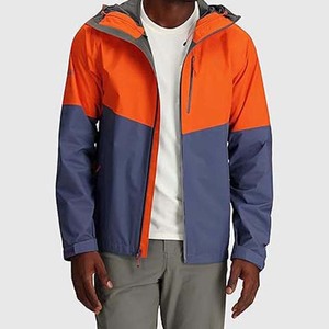 Chaqueta para correr deportes al aire libre chaquetas a prueba de viento para hombre chaquetas de lluvia de nailon de tela resistente al agua impermeable High Street para hombre - Product Image 5