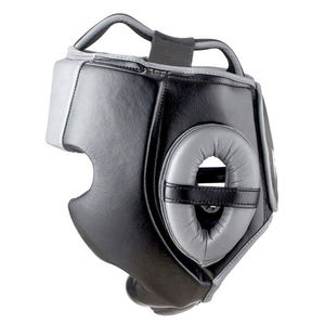 Protège-têtes en cuir léger personnalisé pour hommes Protection de forme physique de couleur unie garde de sécurité de tête en cuir véritable - Product Image 3