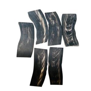 Meilleure qualité plaques de corne de buffle noire stries blanches cadres de lunettes faits à la main respectueux de l'environnement poignées de couteau amour Art à collectionner - Product Image 4