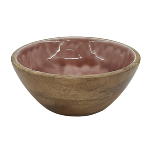 Tazón de fruta de forma redonda de madera con acabado natural para utensilios de cocina de mesa, ensaladera, hogar y hoteles, comida y aperitivos, cuencos para servir - Product Image 2