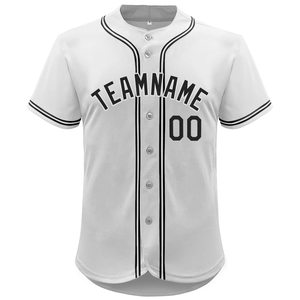 Nouvelles chemises de baseball Oem bouton complet broderie personnalisée prix de gros pas cher maillots de baseball vêtements de baseball de haute qualité - Product Image 5