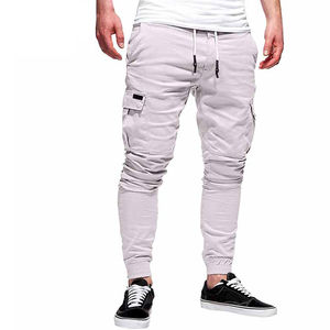 กางเกงจ็อกเกอร์เข้ารูปแฟชั่นสำหรับผู้ชายกางเกงวอร์มออกกำลังกายผ้าฝ้ายออกแบบได้ตามต้องการ - Product Image 5