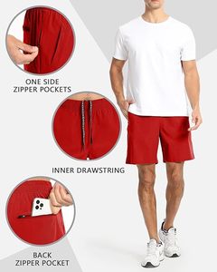 2025 Active Dry Men Gym Shorts Tela ligera con bolsillos tecnológicos X-Dry Workout Shorts para hombres - Product Image 5