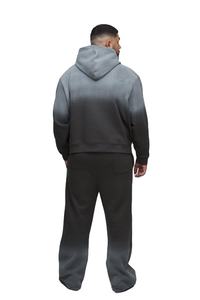 ชุดวอร์มสีดำแบบ400gsm ล้างกรดชุดวอร์มสีพื้นแบบสตรีทแวร์แบบสวมหัว - Product Image 2