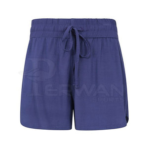 Shorts Deportivos Transpirables de Secado Rápido para Mujer, Último Estilo, Color Sólido, Personalizados, de Alta Calidad, Poliéster/Algodón, Cintura con Cordón - Product Image 1