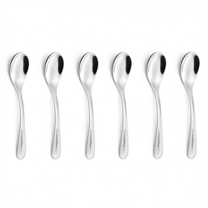 Juego de 6 Cucharas de Café de Acero Inoxidable Cromado Pulido (11.2cm) CVL100C6 Colección Hotel - Product Image 2