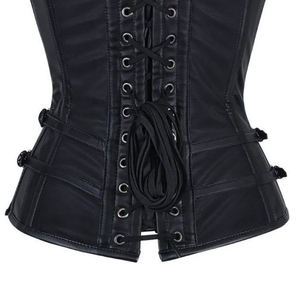 Reasonable Prices Regular Length Leather Canvas <b>Corset</b> Breathable Anti-Bacterial Medium <b>Control</b> <b>Tummy</b> <b>Control</b> Shapewear Daily - Product Image 6