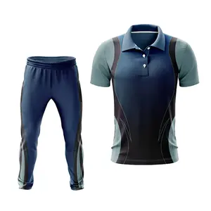 Equipo universitario hecho a medida nueva sublimación Cricket Jersey hombre equipo en relieve Cricket uniforme conjunto verano bordado técnicas - Product Image 5