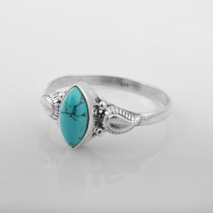 ความคิดสร้างสรรค์การออกแบบพลอยสีฟ้าคราม925แหวนเงินสเตอร์ลิงเครื่องประดับเงินแฮนด์เมดสำหรับผู้หญิงและผู้ชายของขวัญครบรอบ - Product Image 4