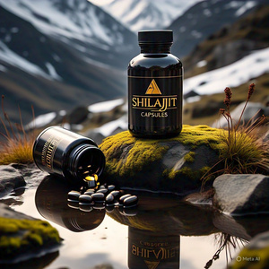 Capsules de Shilajit de l'Himalaya séchées biologiques de la meilleure qualité, marque privée, acide fulvique naturel pur 100%, paquet de 30 pièces - Product Image 4