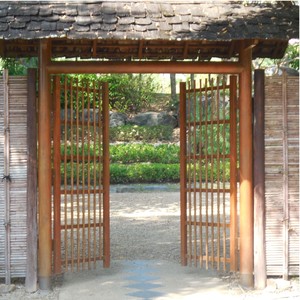 Wholesale Bamboo <b>Garden</b> Gates Solid Bamboo Gate for Housegreen Decoration Balcony Outdoor to Export - Product Image 5