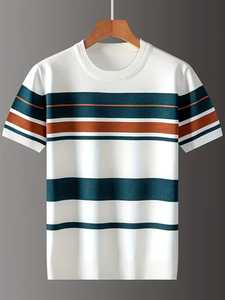 T-shirt Homme Premium 2026 Style Tendance Décontracté Col Rond Coupe Slim Été Personnalisable avec Logo pour Activités de Plein Air - Product Image 6