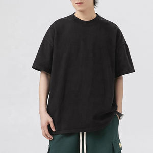 เสื้อยืดผ้าฝ้ายโอเวอร์ไซส์สำหรับผู้ชายเสื้อยืดลายปักโลโก้ตามสั่งขนาด230 GSM 100% - Product Image 4