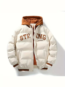 Chaqueta Bomber de Cuero de Alta Calidad para Hombre, Fabricante OEM, Chaqueta Acolchada con Logotipo Personalizado, Bordado de Alta Calidad para Invierno - Product Image 4