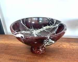 ชามแท่นหินอ่อนธรรมชาติทำด้วยมือเป็นมิตรกับสิ่งแวดล้อม, ชามสลัดผลไม้ตกแต่งกลางโต๊ะรับประทานอาหารของตกแต่งบ้าน - Product Image 2