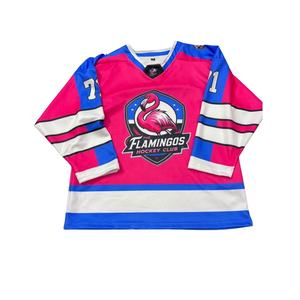 เสื้อเจอร์ซีย์เล่นฮ็อกกี้น้ำแข็งแบบกลับด้านได้กำหนดเอง280บริการ OEM - Product Image 2