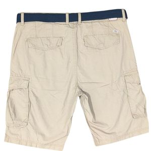Short en sergé 100% coton décontracté pour hommes de haute qualité avec ceinture multi-poches solide Sports de plein air Cargo pantalon fermeture éclair - Product Image 3