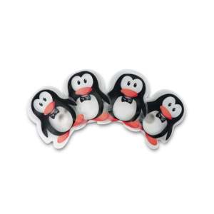 Lot de 4 chauffe-mains électriques pingouin portables, alimentés par USB/batterie, pour la maison, la chambre, la voiture, le garage, le salon, avec fonction d'éclairage - Product Image 1