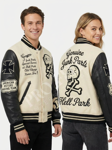 Causal Wear Custom Clothing Manufacturer Embroidery Chenille Patches Letterman Varsity Jackets Collage Baseball jacket for men - Product Image 3