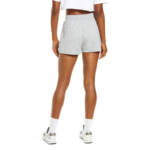 กางเกงขาสั้นสีเทาสำหรับผู้หญิงกางเกงขาสั้นออกกำลังกายผ้าฝ้ายแบบลำลอง - Product Image 2