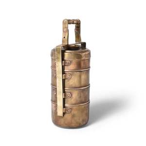 Recipiente Tiffin de latón reutilizable con diseño a prueba de fugas, ideal para envasar diferentes comidas, aperitivos o postres - Product Image 5