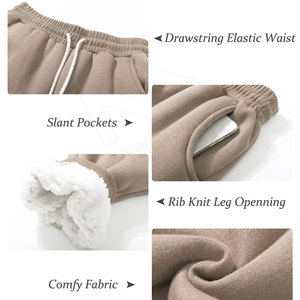 Pantalon de jogging unisexe en molleton de coton XL surdimensionné, respirant, extensible dans les quatre sens, avec logo personnalisé, grande taille – Nouvelle collection hiver, vente chaude - Product Image 5