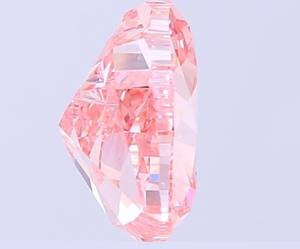 Bijoux de luxe Aniva, diamant de laboratoire rose vif fantaisie en forme de cœur, VS1, certifié IGI, bague de fiançailles, pendentif - Product Image 2