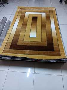 Tapis Adiva turc en polyester shaggy, tissé jacquard, fabriqué à la machine, à poils longs, rembourré, réversible, lavable, antidérapant, antimicrobien - Product Image 2