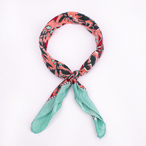 Multi-Purpose Floral Cotton Printed Square <b>Bandana</b> <b>Scarf</b> Unisex <b>Head</b> Wrap Neckerchief Face Protection Outdoor Sports Breathable - Product Image 5