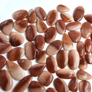 Cabujón de Aventurina naranja natural, mezcla de formas de piedras preciosas sueltas, tamaños para la fabricación de joyas-JaipurSale - Product Image 3