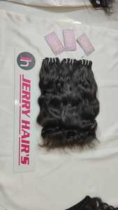 Distributeurs en gros d'extensions de cheveux de trame Indian Temple Remy perruques frontales à fermeture Machine double trame de cheveux - Product Image 6