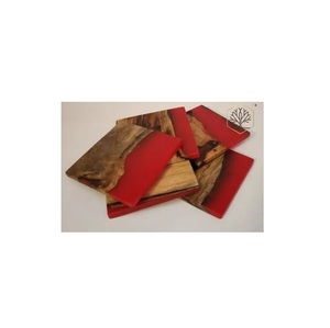 Posavasos de resina de madera para mesa de fabricante, posavasos de resina de madera de diseñador hecho a mano, posavasos clásico para té y café, recién llegado a la venta - Product Image 1