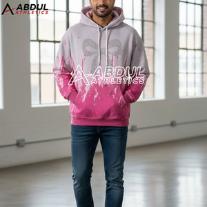 Sudaderas con Capucha de Diseño Moderno para Hombre, Lavado Ácido, con Pedrería, para Ropa Urbana de Moda - Product Image 3