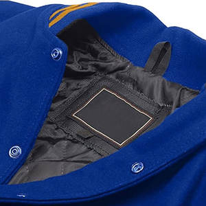 Chaqueta Universitaria de Béisbol de Primera Calidad, Chaqueta Bomber Varsity con Mangas de Cuero Genuino para Hombre y Mujer - Product Image 3