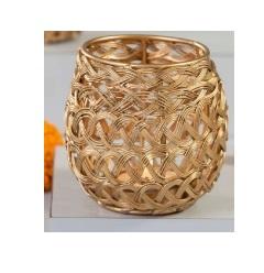 Round Shape Copper Metal <b>Tealight</b> <b>Holder</b> Gold Finished Handmade Table Ware Decorative Wholesale Brass Metal <b>Tealight</b> <b>Holder</b> - Product Image 2