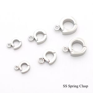 Petit mousqueton rond en métal doré 13mm pendentif clip spécial sac pièces et accessoires métal ressort porte anneau breloque gardien - Product Image 3