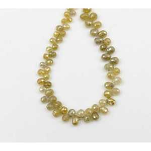 Diamantes Sueltos en Forma de Lágrima Briolette, 100% Naturales, Color Amarillo, los Más Vendidos, para Navidad - Product Image 2