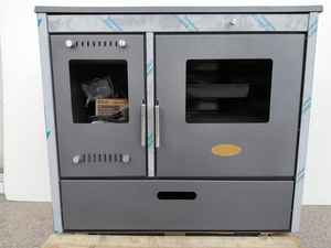 Estufa de leña de acero industrial de doble cámara Unidad de calefacción y cocina de servicio pesado - Product Image 3