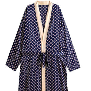 Nueva Ropa de Dormir Profesional de Satén de Seda para Hombre, Diseño Personalizado, Estampado con Logotipo, Transpirable y Fácil de Usar - Product Image 1