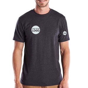 T-shirts à manches courtes en coton/polyester 100% à coupe ajustée pour la promotion d'usine, étiquette privée - Product Image 3