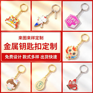 Custom Metal <b>Carabiner</b> <b>Keychain</b> with Cartoon Design Silk Screen Printing Creative Gift for Students - Product Image 5