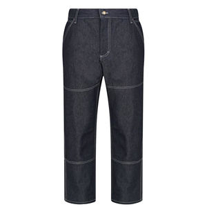 กางเกงยีนส์มีสไตล์สำหรับผู้ชาย,กางเกงยีนส์แบรนด์ผ้ายีนส์แฟชั่นมีโลโก้ที่กำหนดเองสีฟ้าบางคุณภาพสูง - Product Image 2