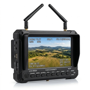Moniteur FPV LCD-5802D 7 pouces 5,8 GHz 40 canaux Diversity avec batterie intégrée et DVR pour drone RC - Product Image 1