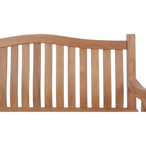 เฟอร์นิเจอร์ม้านั่งในสวนทำจากไม้สักสีน้ำตาลเข้มสำหรับเฟอร์นิเจอร์สวนสาธารณะและเฟอร์นิเจอร์ชายหาด - Product Image 3