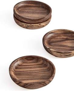 Sous-verres en bois de qualité supérieure avec design traditionnel et qualité durable pour le café, le thé et les verres à boissons - Product Image 5