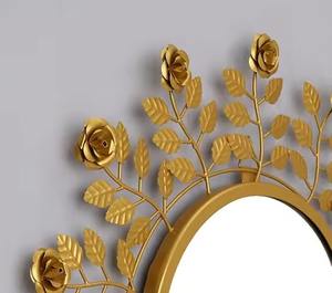 New Arrival Floral Modern <b>Wall</b> <b>Mirror</b> Flower Shaped with 3D Metallic Finish Wholesale Price <b>Decorative</b> Use New Arrival - Product Image 6