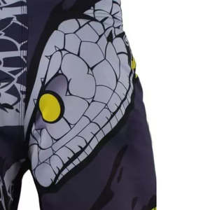 Shorts de boxe décontractés en toile respirante à 4 sens extensible, personnalisés, sublimés, imprimés, avec cordon de serrage, pour hommes, mi-cuisse, grappling - Product Image 5