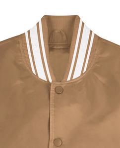 Kivotech-Chaqueta Bomber Varsity de Béisbol de Satén para Hombre, Ropa Bordada de Lona Reversible con Cremallera, 100% de Algodón y Poliéster - Product Image 3